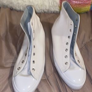 All white converse All-Stars